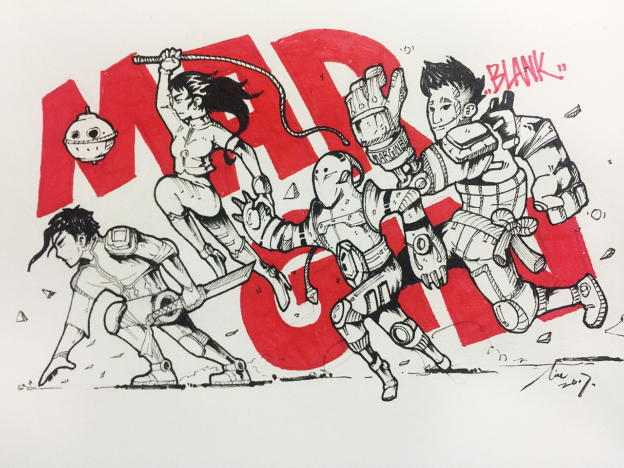 MARGIN BLANK个人原创手绘