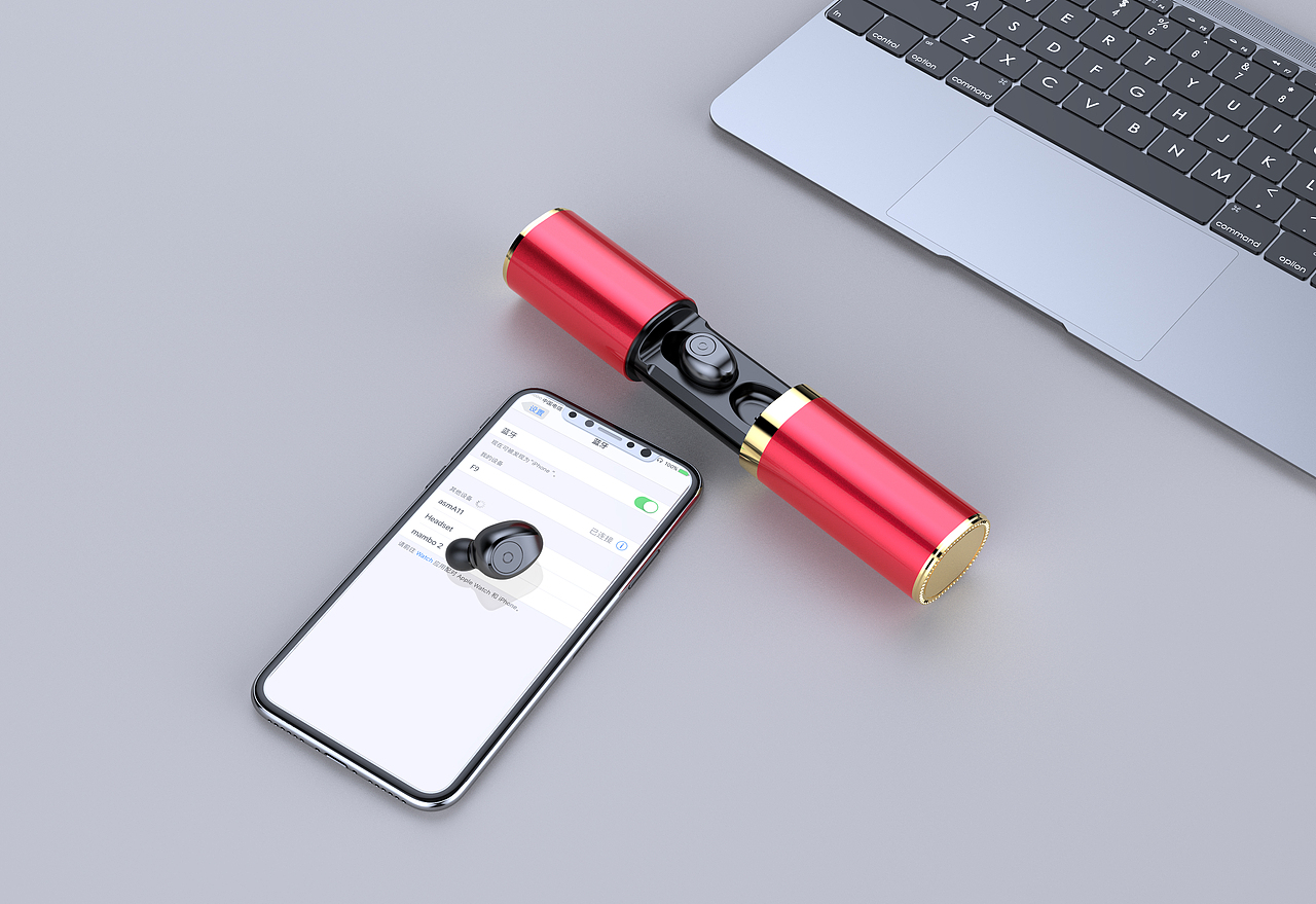 KEYSHOT渲染蓝牙耳机