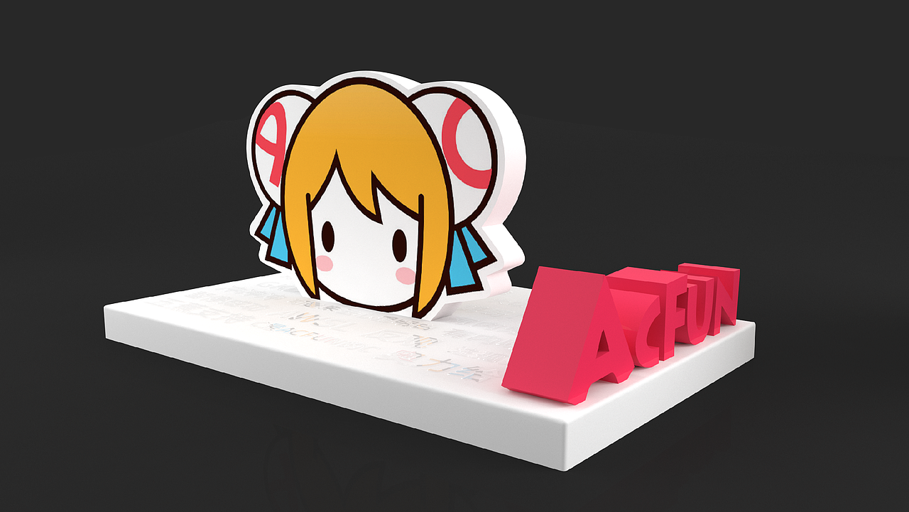 ACfun可拆卸手機(jī)支架AC娘桌面擺件摸魚（圖ZMjAxOTA2NzE2） - 生活用品 - 站酷設(shè)計(jì)師hmdswyc原創(chuàng)素材 - 站酷ZCOOL