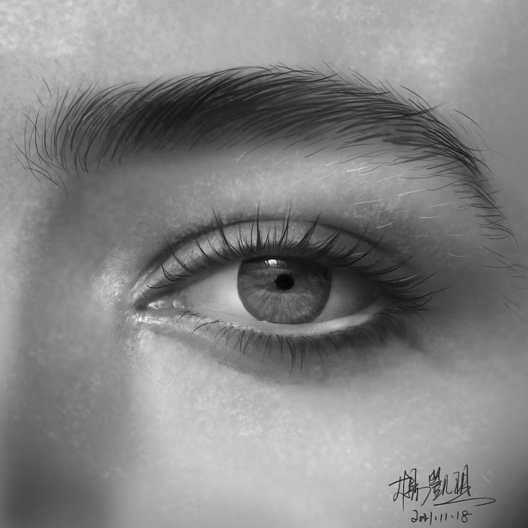 眼睛详细作画步骤!