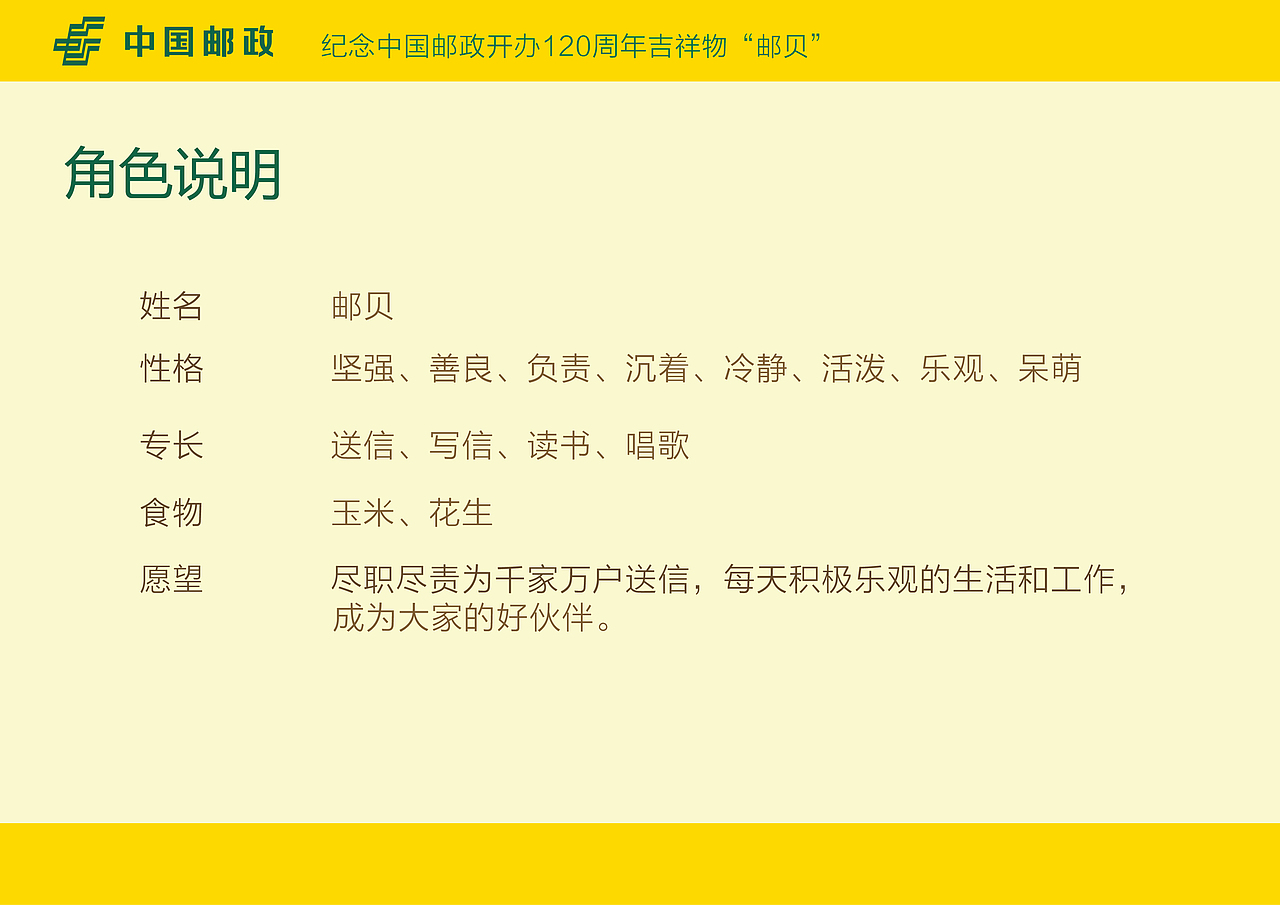 纪念中国邮政开办120周年吉祥物“邮贝”（图ZNDg2MDExMTI=） - IP形象 - 站酷设计师Hannie_Wu原创素材 - 站酷ZCOOL