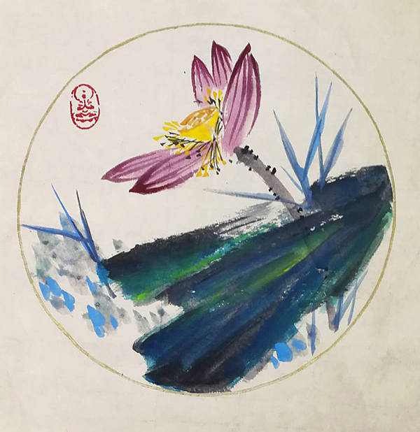 墨彩新春 荷2（图ZMTQ0MDEyNzE2） - 绘画 - 站酷设计师善若水先生原创素材 - 站酷ZCOOL