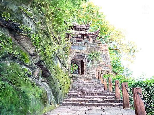 钓鱼城 · 护国门