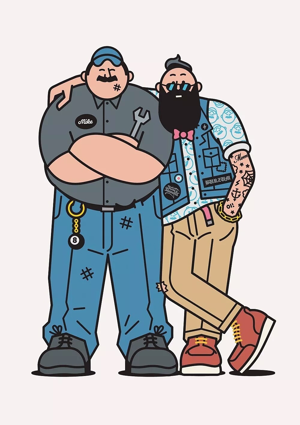 一组奇葩的插画欣赏