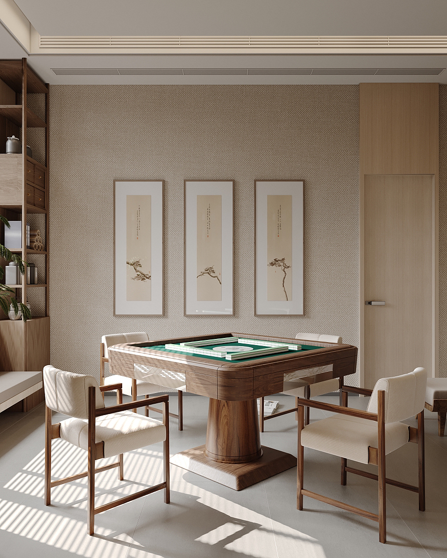 效果图表现师棋牌室渲染（图ZMzU0OTE2Nzc2） - 商业空间设计 - 站酷设计师麦当13原创素材 - 站酷ZCOOL