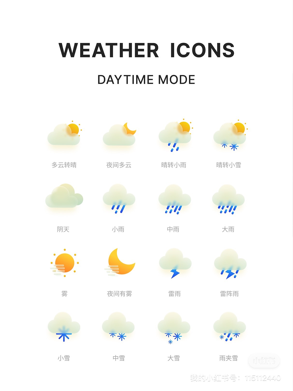 毛玻璃天气icon（图ZMjk2MjAwMjgw） - 图标 - 站酷设计师暴躁小罗原创素材 - 站酷ZCOOL