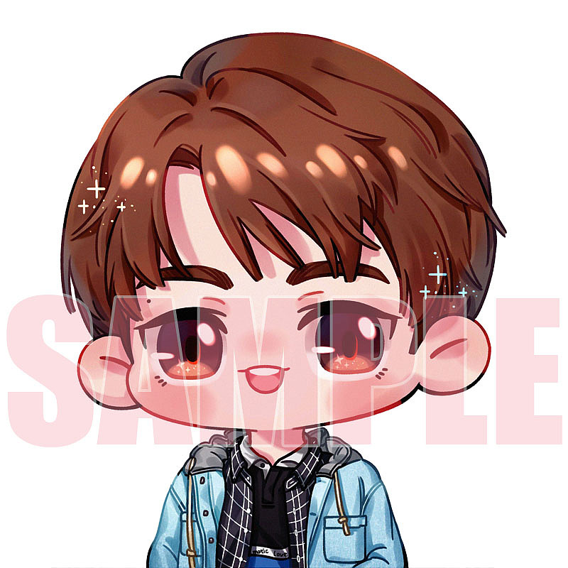 Q版头像稿和摸鱼