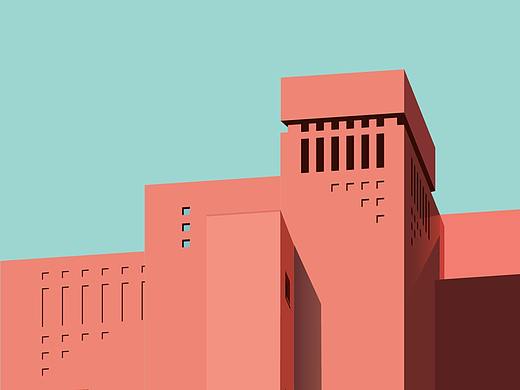 矢量插画：通过摄影作品学习建筑的空间语言