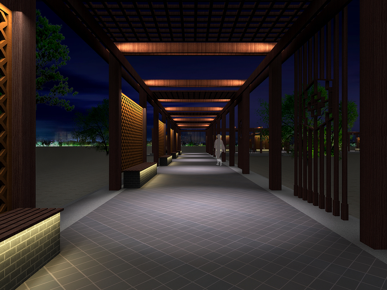 夜景照明效果图 3D+PS（图ZOTk3MzQ1NzI=） - 其他 - 站酷设计师黑白生活原创素材 - 站酷ZCOOL