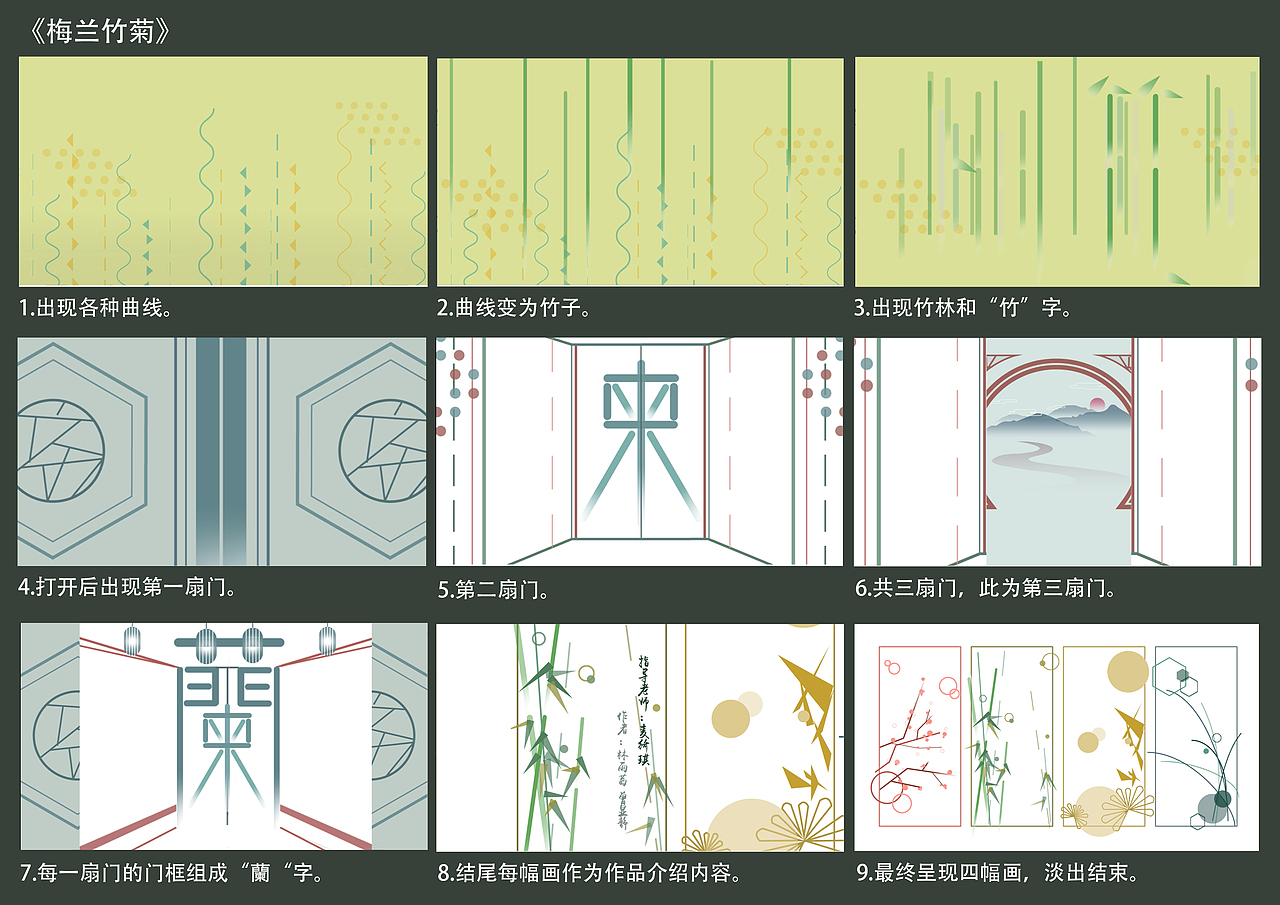 梅兰竹菊（作业记录）（图ZMTExNDk3MzI0） - 短片 - 站酷设计师Cissylin原创素材 - 站酷ZCOOL