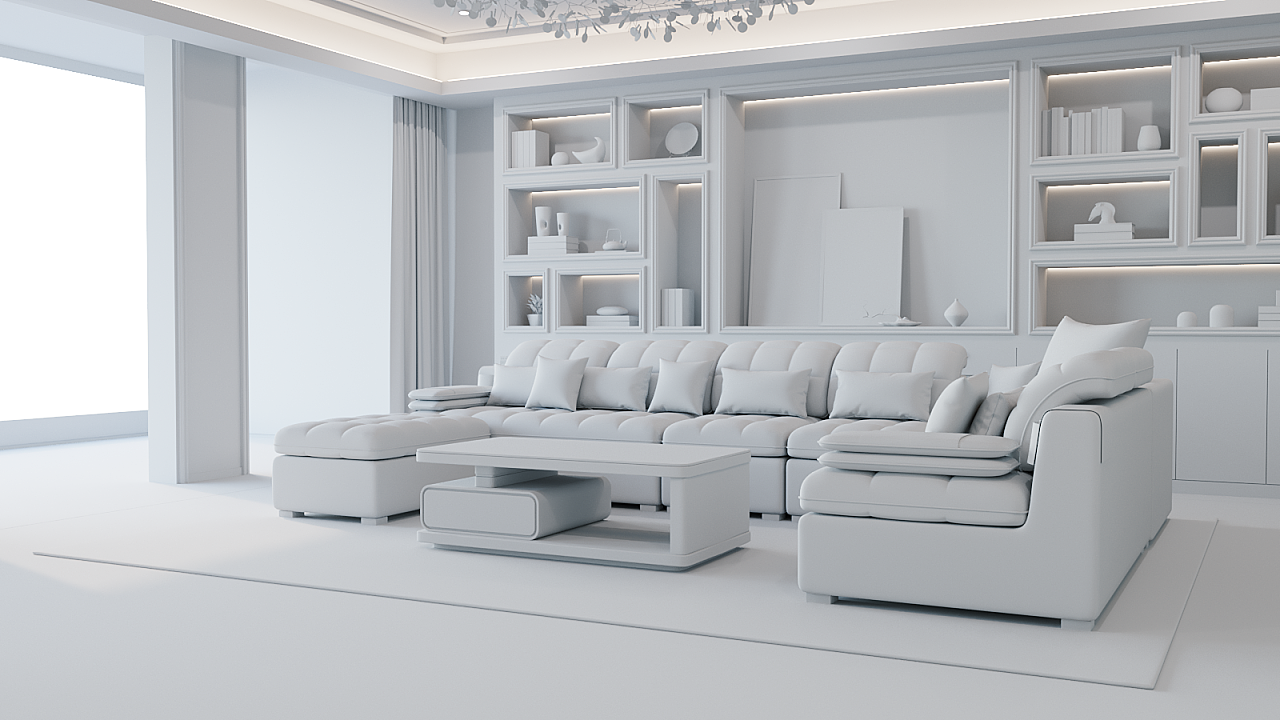 c4d室内渲染练习3