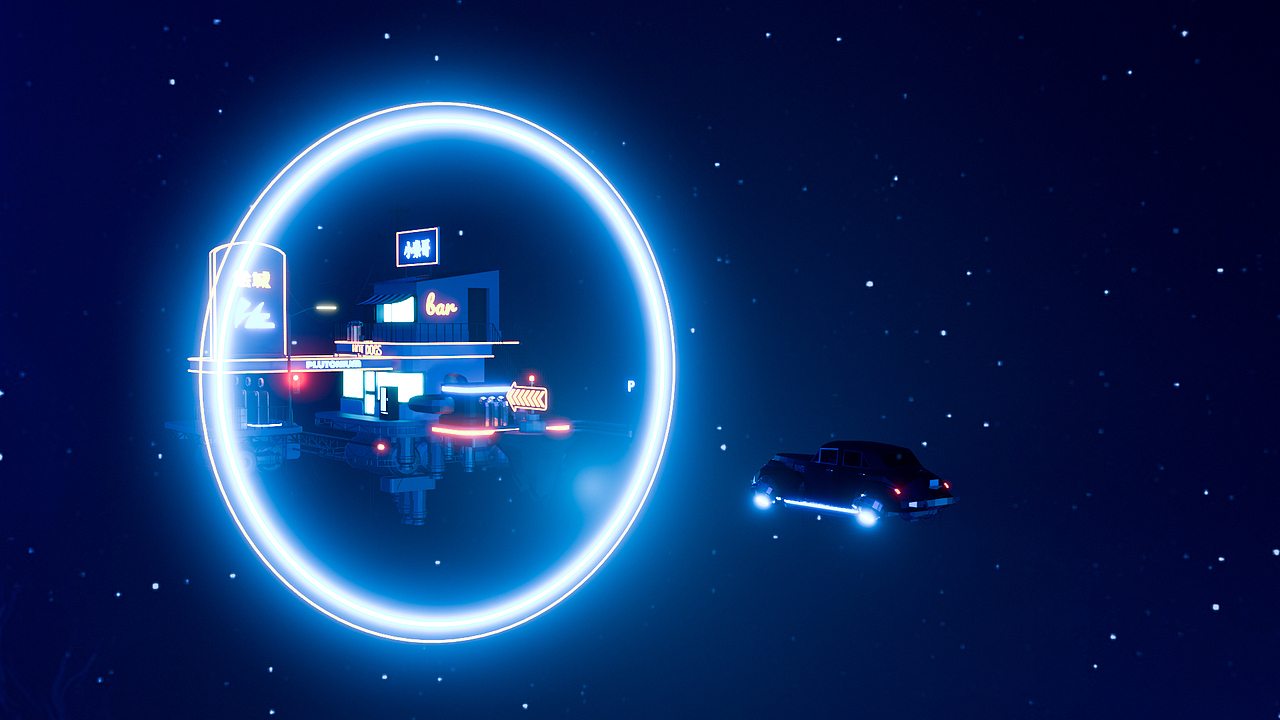 blender建模渲染 科幻太空站（图ZMjg4NDczMTI4） - 动画/影视 - 站酷设计师Adobe小秦哥原创素材 - 站酷ZCOOL