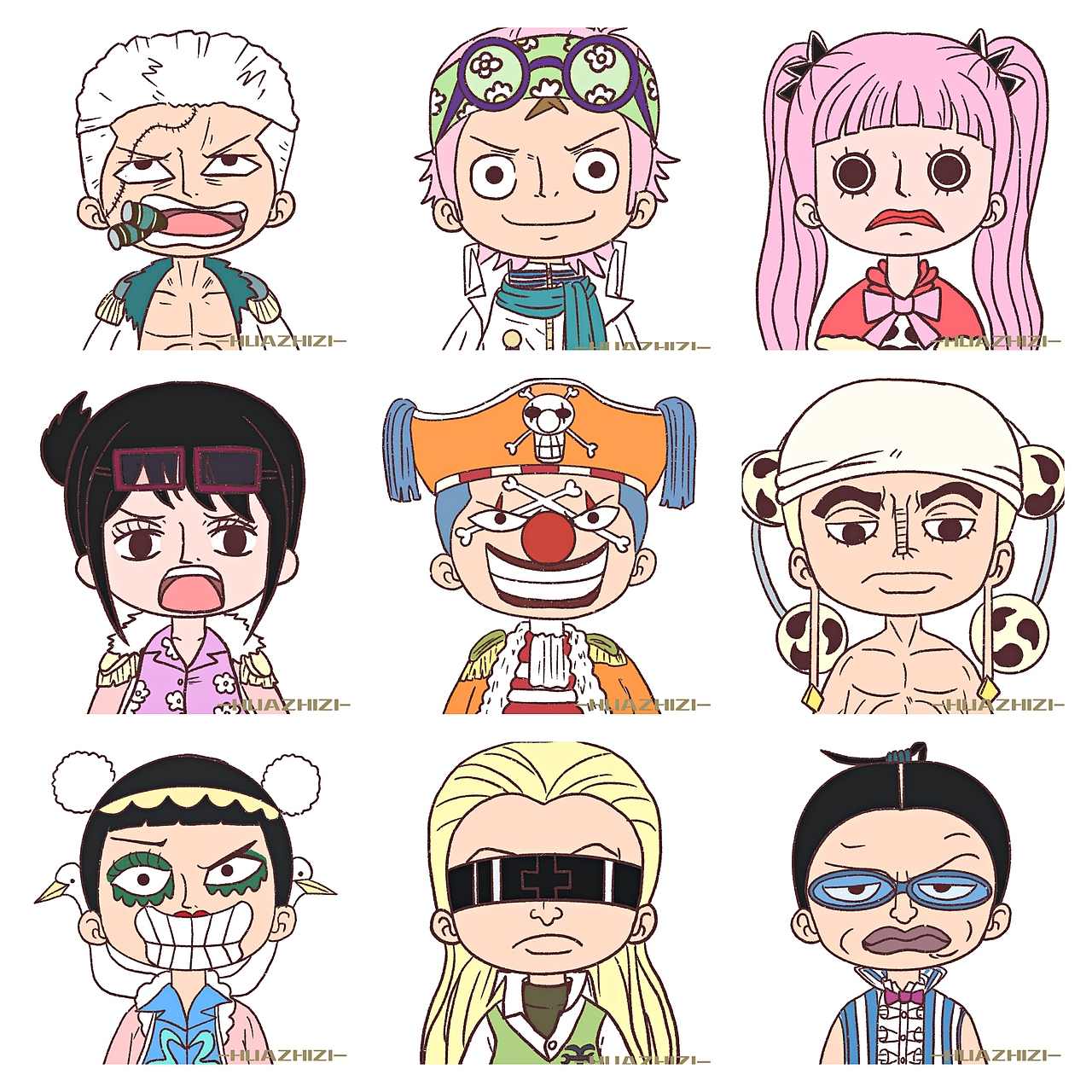 原创头像可爱的海贼王角色头像100