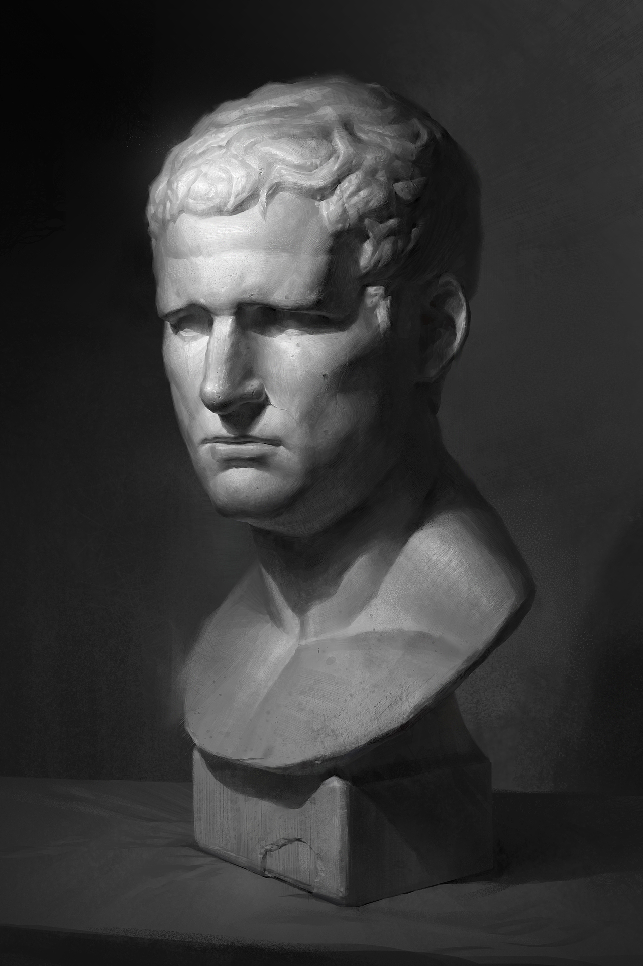 还记得你第一次画的石膏像吗?