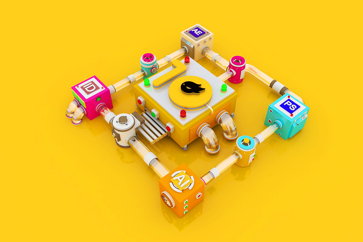 C4D日常练习（图ZMTU0NTc0MDcy） - 场景 - 站酷设计师强博博原创素材 - 站酷ZCOOL