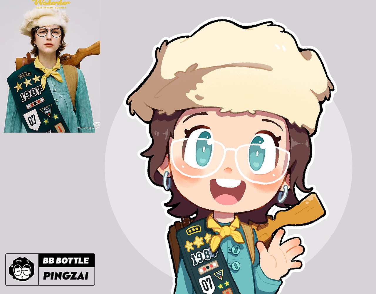 近期Q版人物/头像练习（图ZMzQ1MjAwOTI0） - 创作习作 - 站酷设计师Bottle瓶仔原创素材 - 站酷ZCOOL
