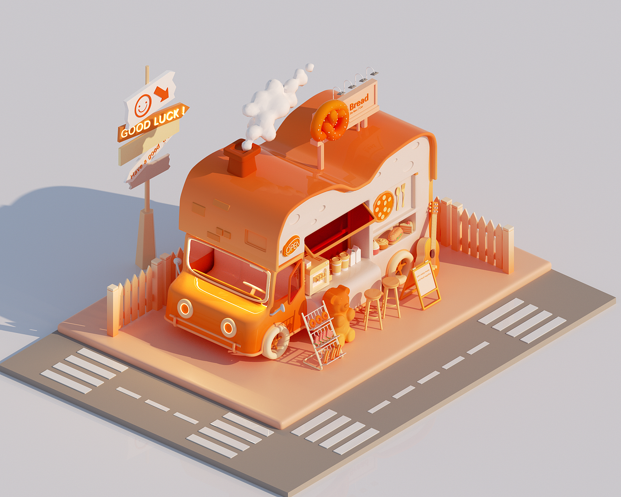 C4D零基础第七期学员作品——NiaoNiao的C4D课堂（上)（图ZMzM4NjMyNjg0） - 场景 - 站酷设计师我就是NiaoNiao原创素材 - 站酷ZCOOL