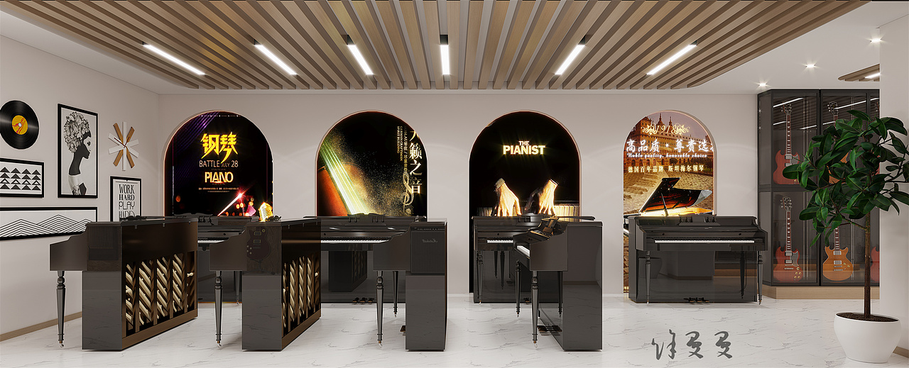 琴行设计|跳动的音符（图ZMzQxMzk0ODgw） - 其他 - 站酷设计师XU徐曼曼原创素材 - 站酷ZCOOL