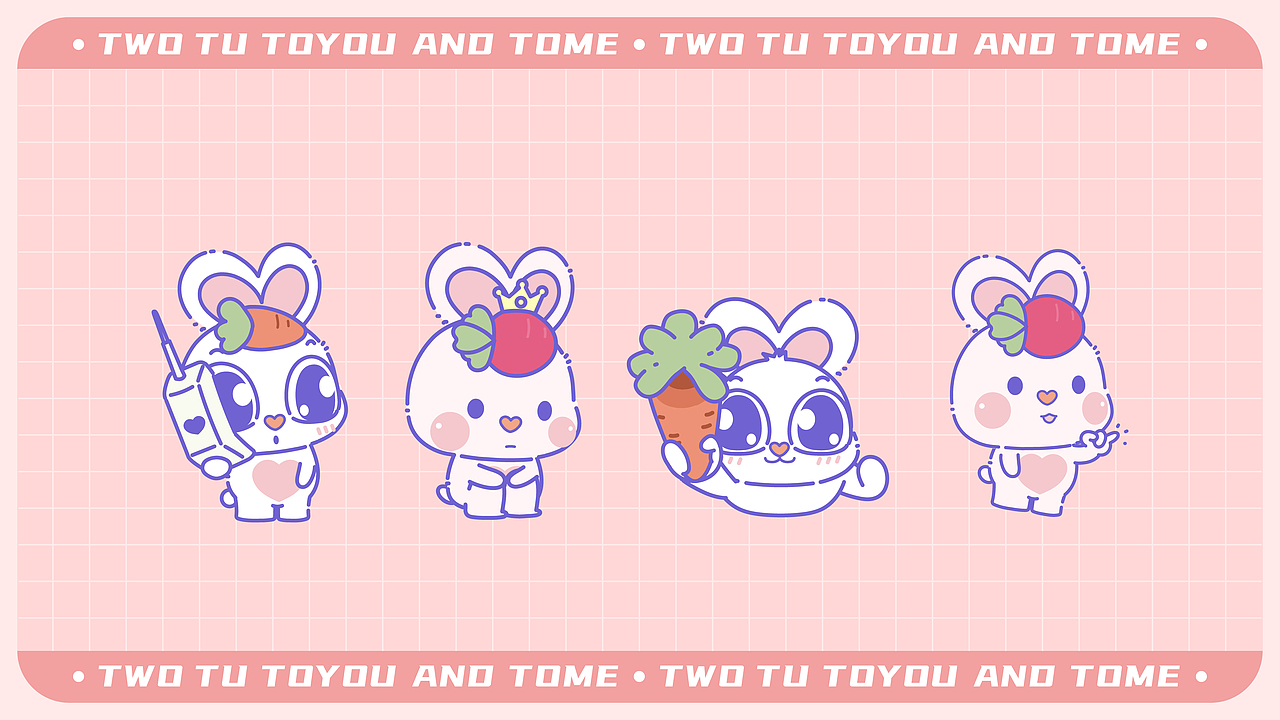 兔年超级IP【兔悠兔咪】（图ZMzAyMDU1OTY4） - 其他动漫 - 站酷设计师南孔徐明潮流IP原创素材 - 站酷ZCOOL