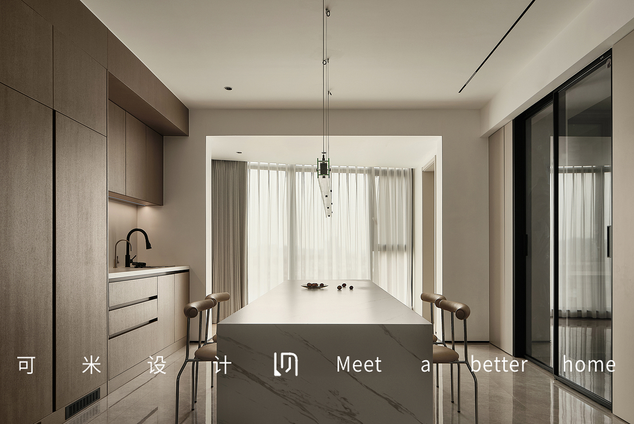 268m²平层设计,简单纯粹的色彩,安静闲适的简约空间