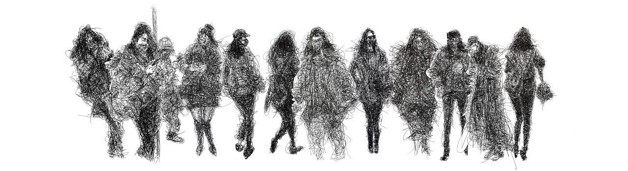 面具-追踪2020（2020上海路人全篇）（图ZMjM3MzU5Mjc2） - 艺术插画 - 站酷设计师速写路人在路上原创素材 - 站酷ZCOOL