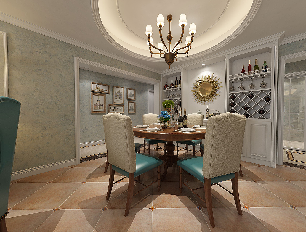 约克郡美式风格装修案例-重庆远景装饰