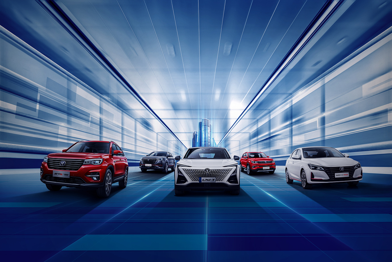 汽车海报 科技路跑 海报