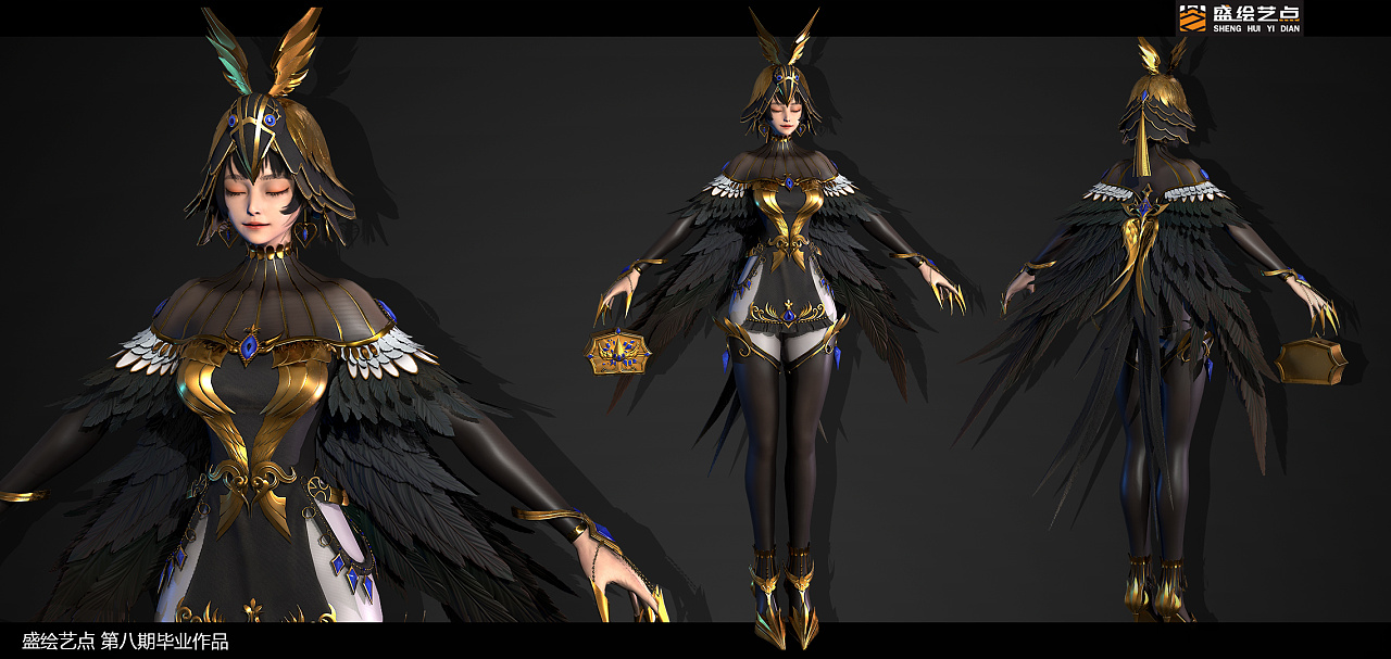 游戏次世代建模作品-盛绘艺点培训|三维|人物/生物|盛绘艺点 - 原创