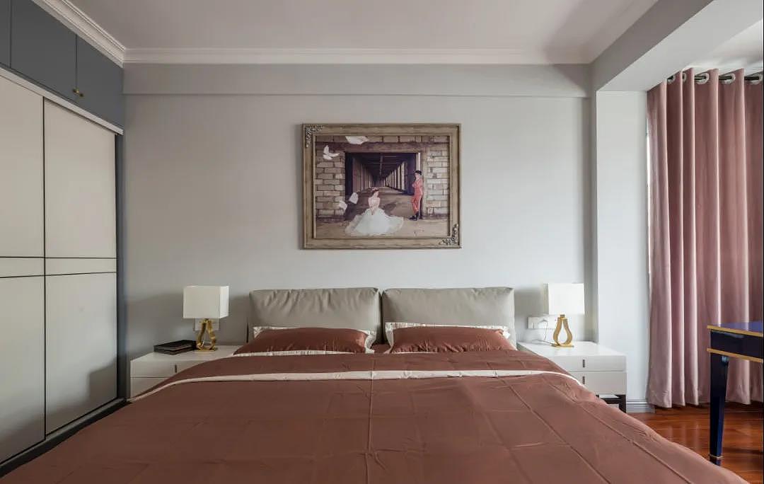 【峰光无限】110㎡现代复古风,糖果色搭配