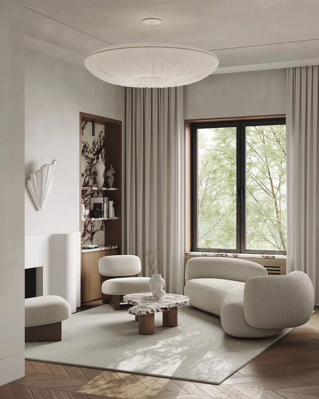 Belousova | 莫斯科的圆墙公寓