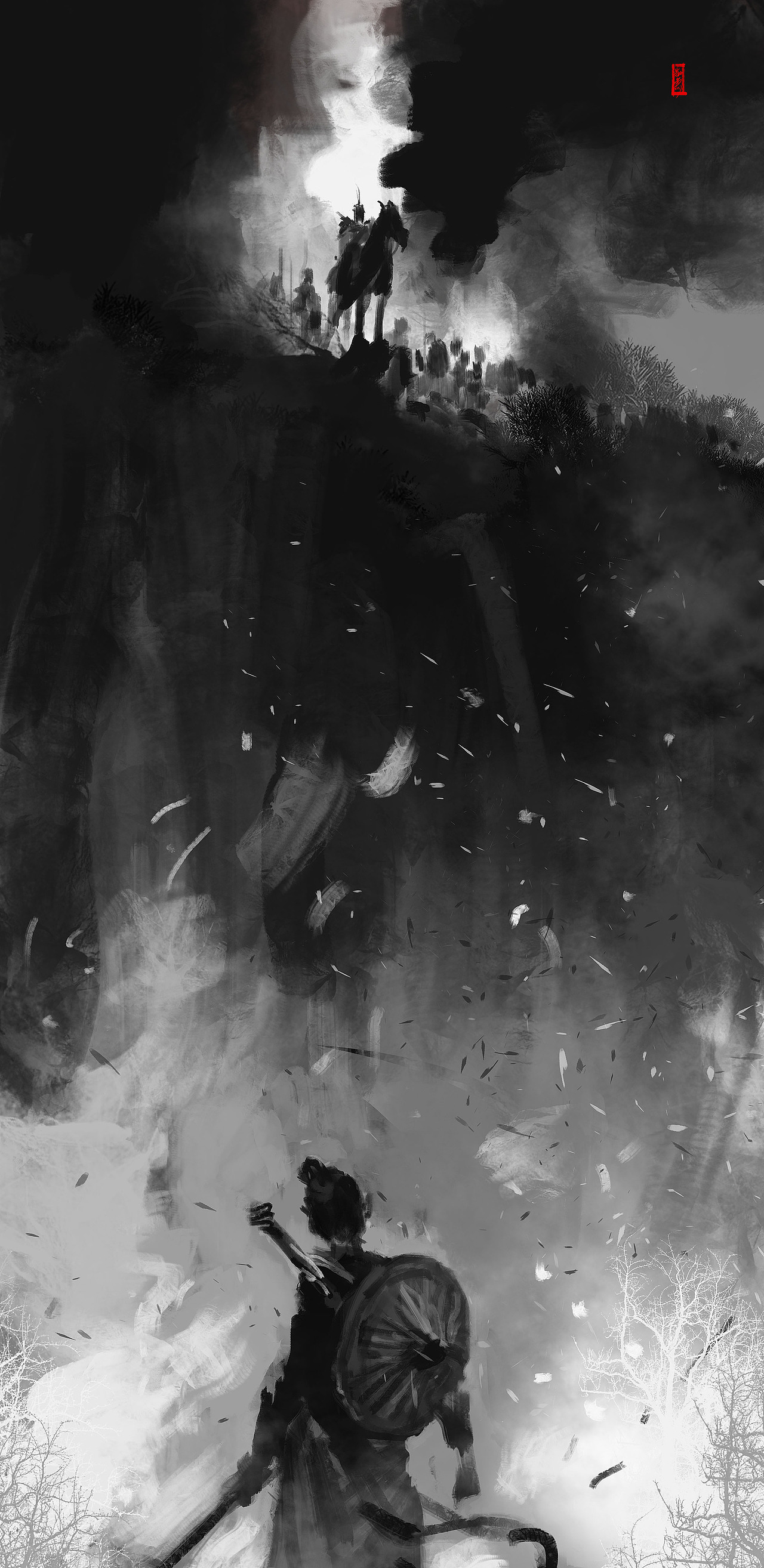 茫然,心自问.长空无月,繁星点点.