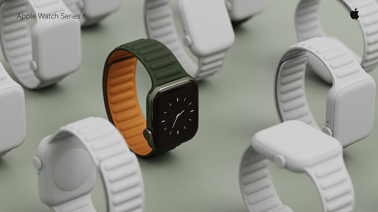 Apple Watch Series 6 | 产品渲染(图ZMjc1NDU5MTQ4) - 产品 - 站酷设计师Joseph_Shao原创素材 - 站酷ZCOOL