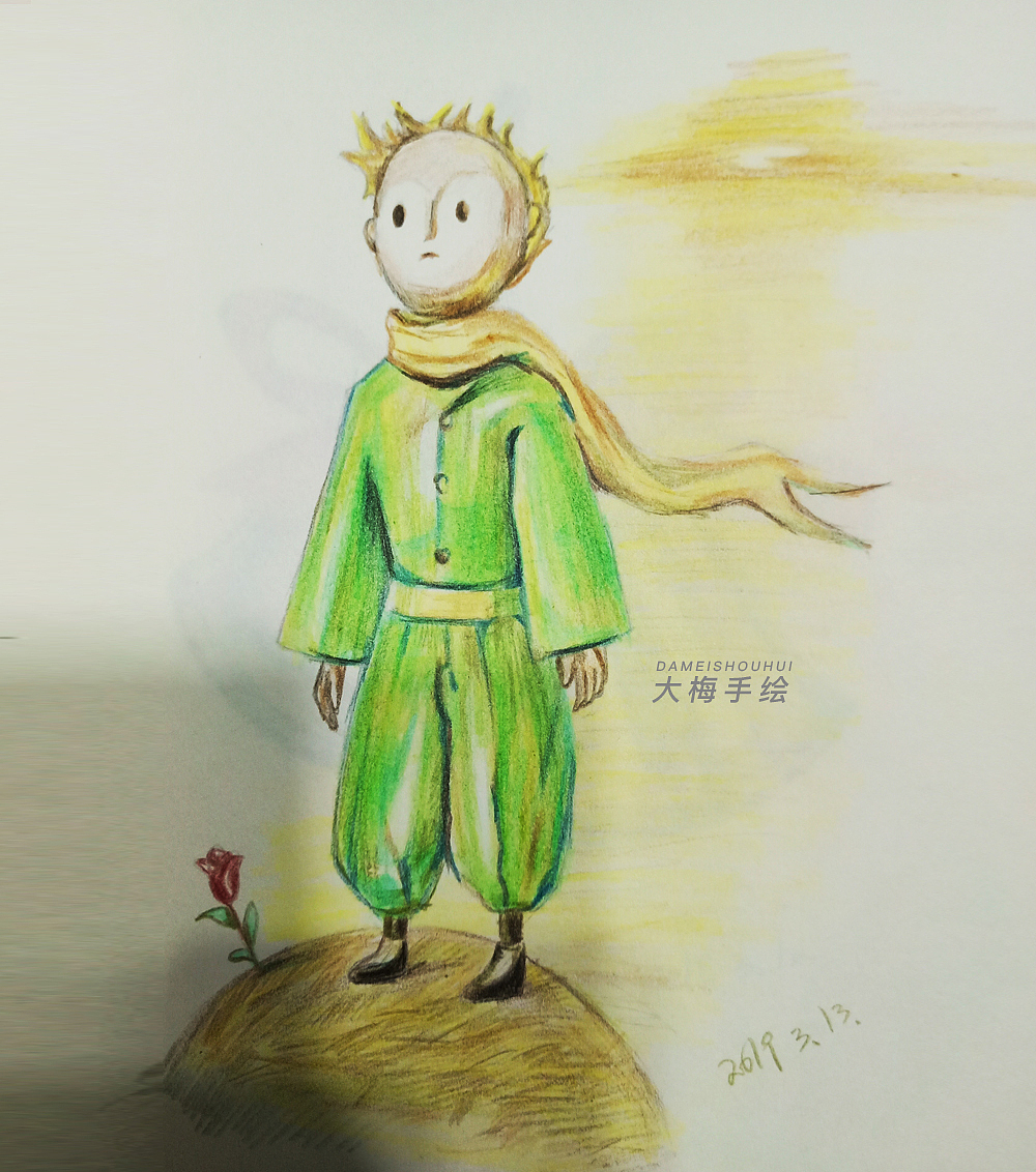 彩铅手绘偷闲时光