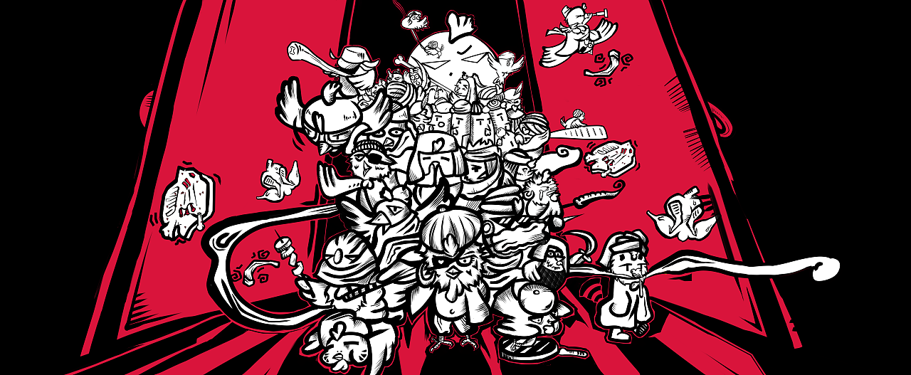 四十大盗烤鸡架IP插画（图ZMTg5NjY0MTQ0） - 商业插画 - 站酷设计师暴躁Matthew原创素材 - 站酷ZCOOL