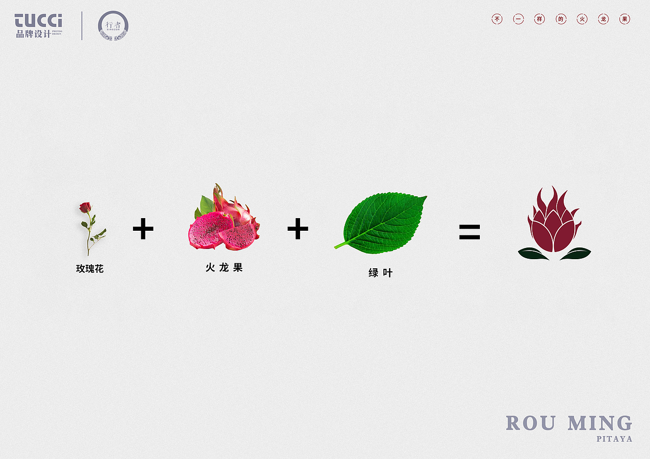 柔鸣火龙果LOGO方案（图ZMTI1NTkwODAw） - Logo - 站酷设计师黄大海原创素材 - 站酷ZCOOL