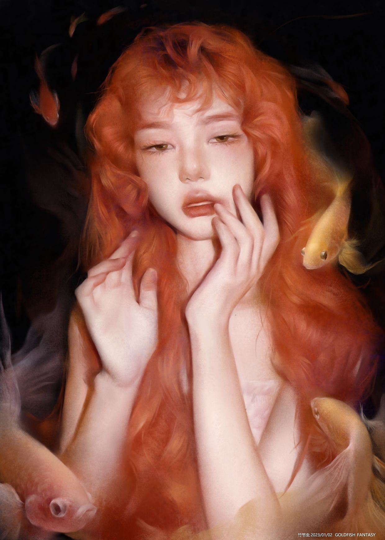 金鱼幻想志（图ZMzI2OTE2NTI0） - 艺术插画 - 站酷设计师竹节虫k原创素材 - 站酷ZCOOL