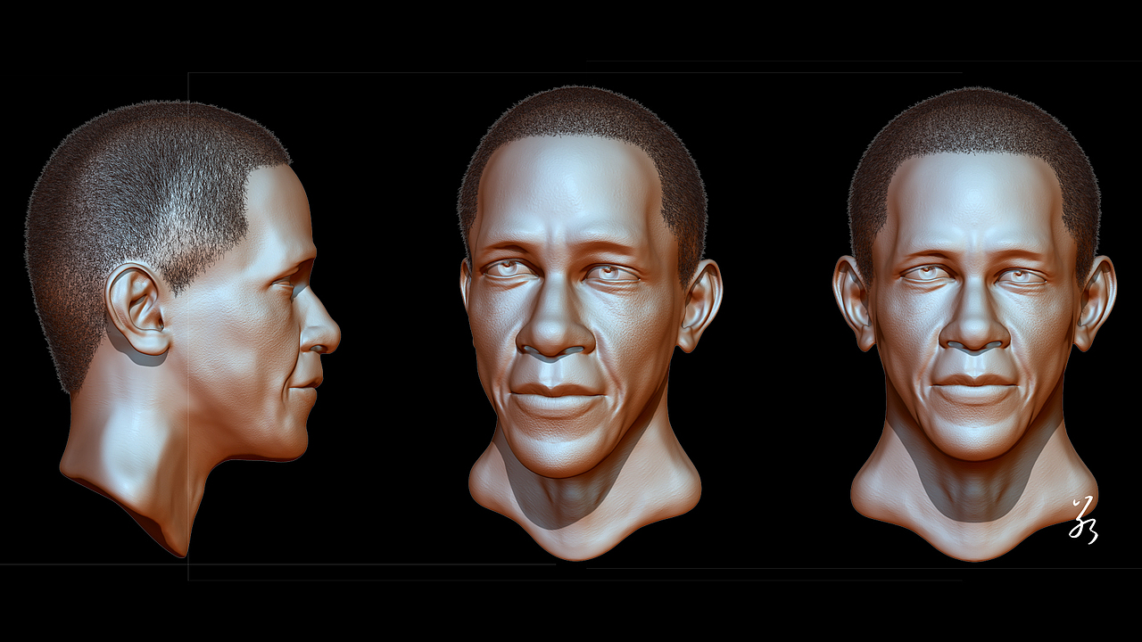 【头像】zbrush雕刻人像练习