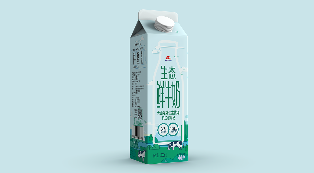 就是要把奶源牧场搬上包装!(图ZMjMzODYzMDY0) - Packaging - 站酷设计师紫珊包装设计原创素材 - 站酷ZCOOL