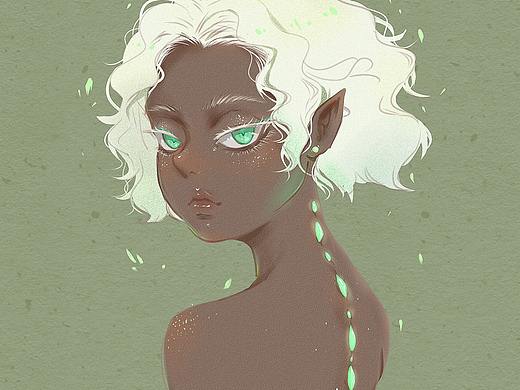 随意SAI涂的黑皮小精灵~（个人主页-ZMzkwOTg4MTY=） - 创作习作 - 站酷设计师yinzhming原创素材 - 站酷ZCOOL