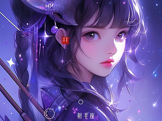 十二星座古风动漫美少女壁纸插画头像唯美aigc原绘