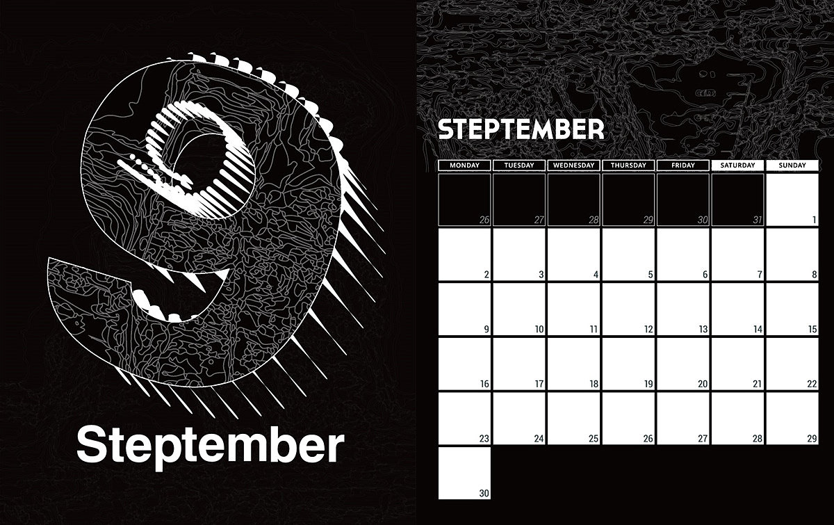 故障化学风-MY IGM 2019年历设计