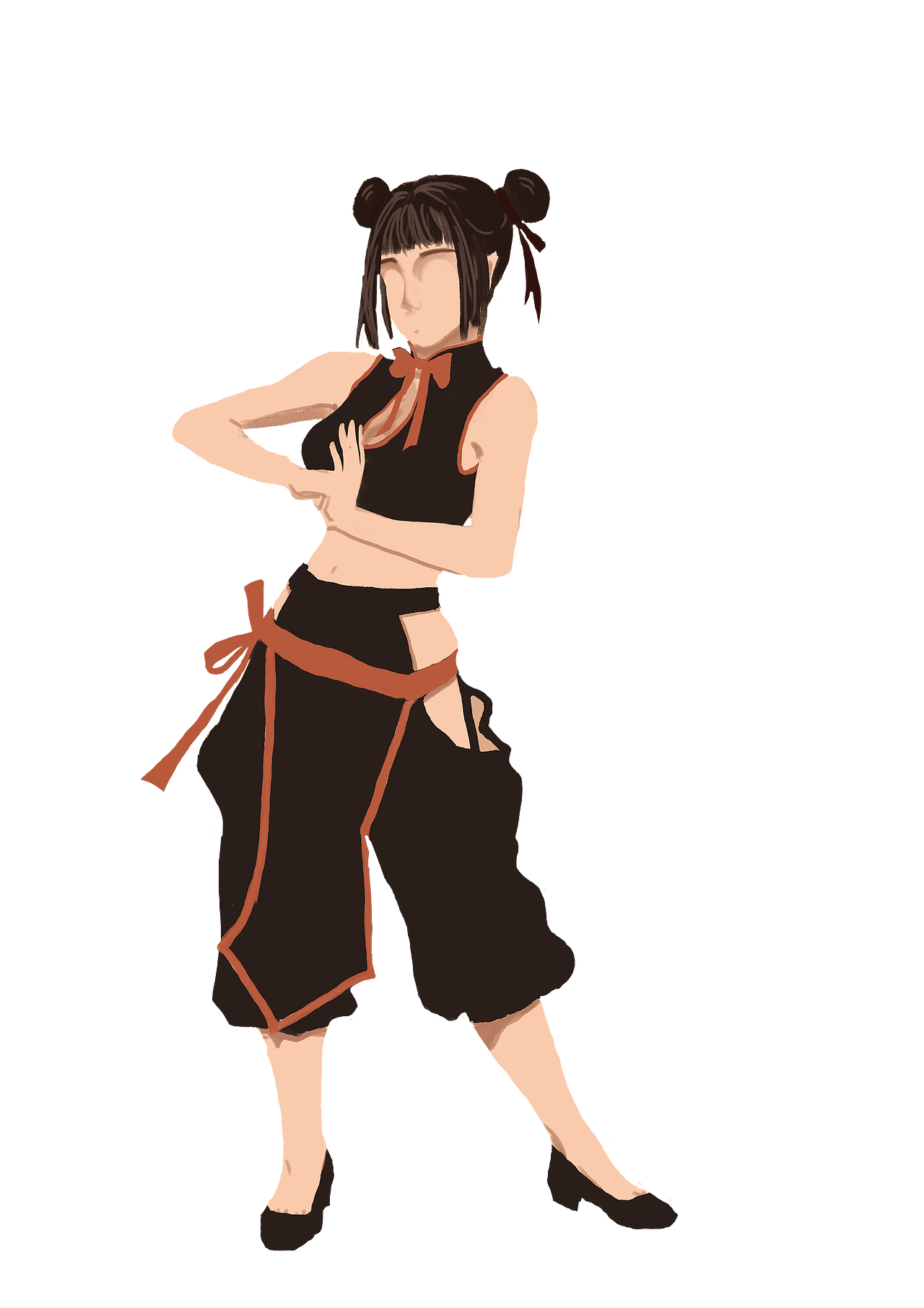 《功夫女孩》【画师繁星计划】-第一期第二周-人物平涂