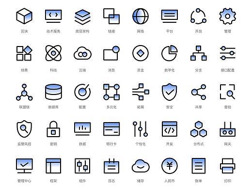 金融科技感icon設(shè)計(jì)（個(gè)人主頁(yè)-ZNTM5NzM4MjQ=） - 圖標(biāo) - 站酷設(shè)計(jì)師LLLLzifan原創(chuàng)素材 - 站酷ZCOOL