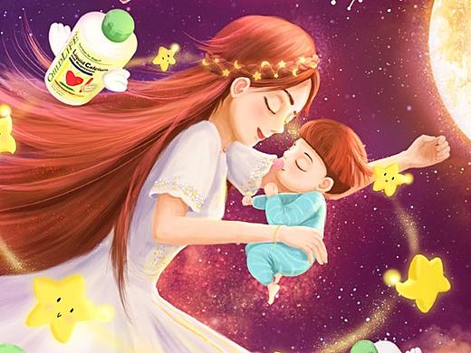童年时光美梦成真双十一主KV预热插画