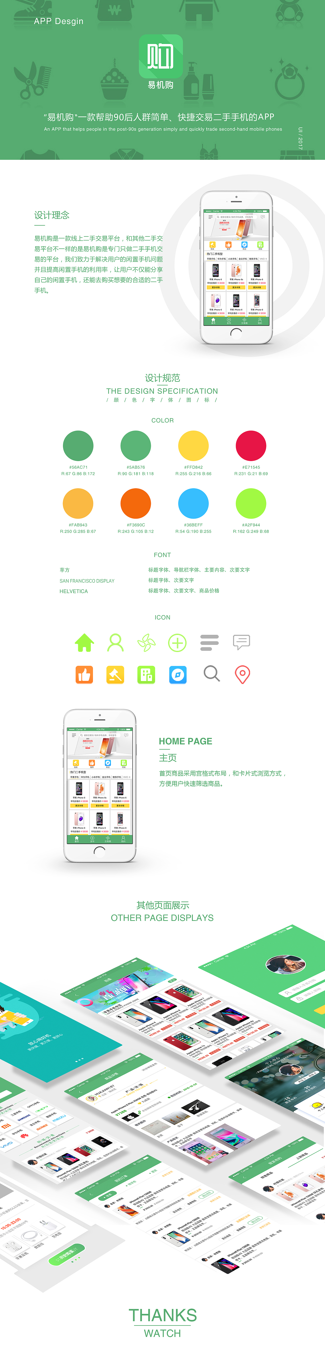 “易机购”二手手机交易APP原型及成品