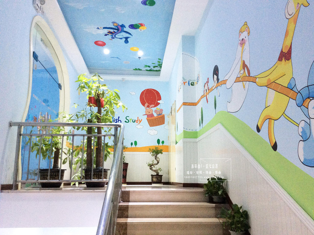 幼儿园壁画欣赏世纪宝贝幼儿园墙绘之二