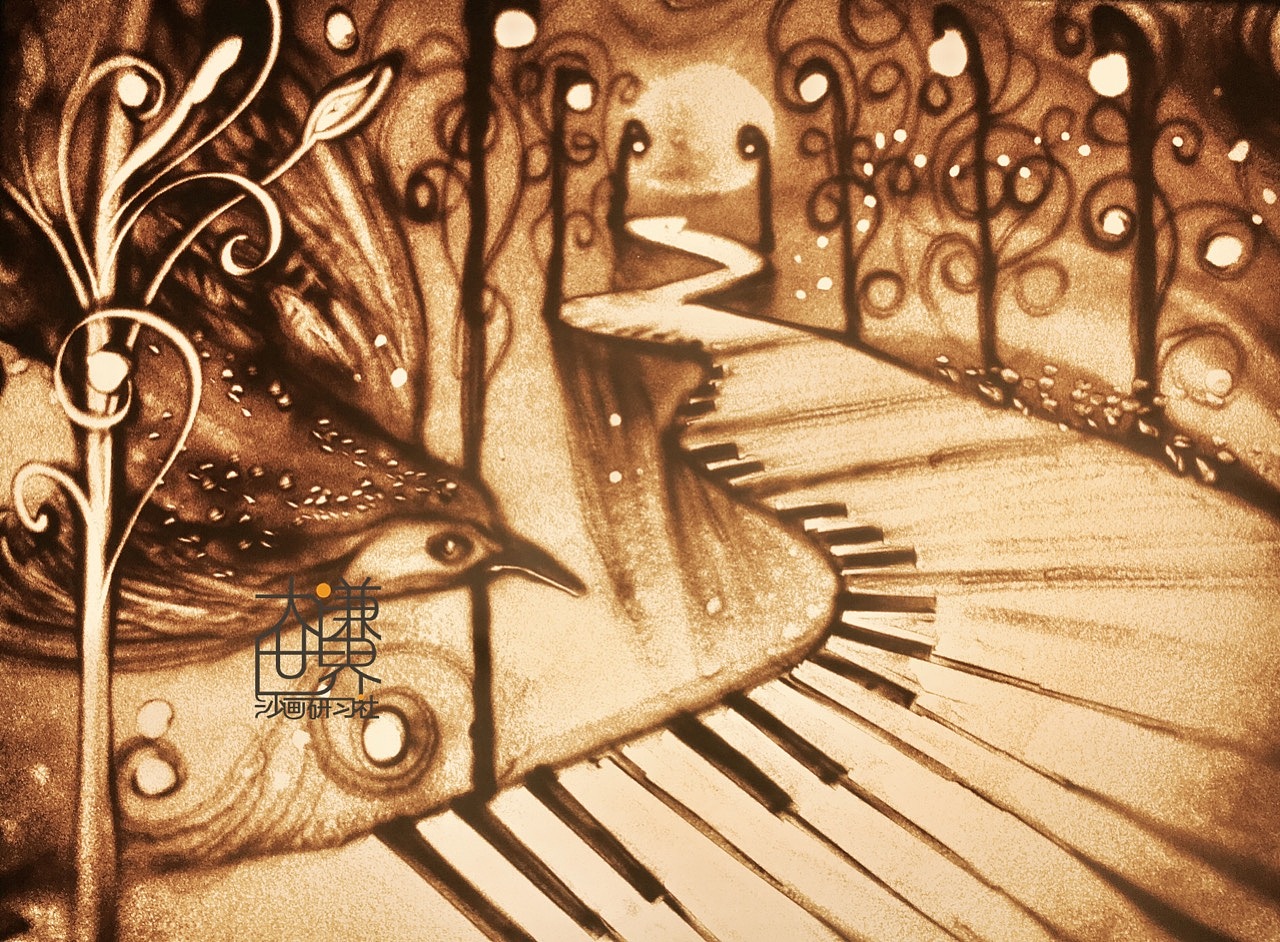 原创作品:沙画学习