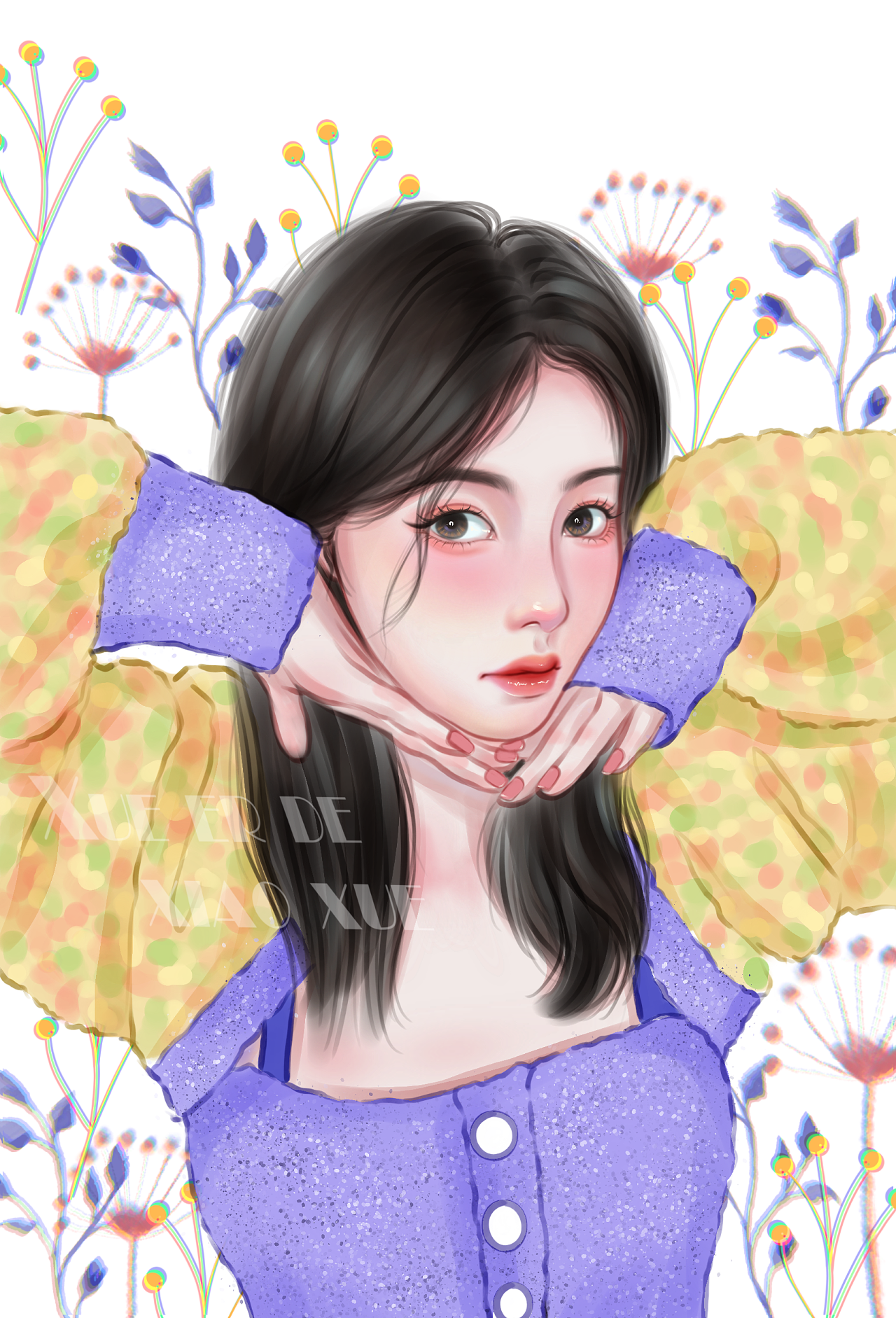 画明星～白鹿|插画|创作习作|雪儿的小雪 - 原创作品 - 站酷 (zcool)