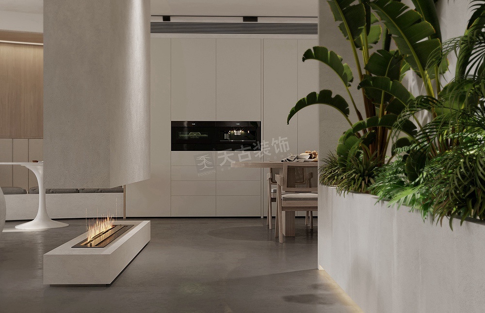 南滨特区180㎡装修案例,现代诧寂风大平层设计图（图ZMjYzMTU0NDQ4） - 家装设计 - 站酷设计师天古装饰设计师T原创素材 - 站酷ZCOOL