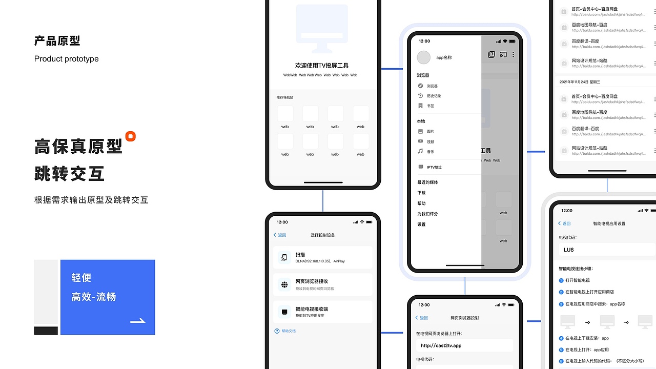 Cast TV-投屏工具app界面设计（图ZMjkxMDE4MDgw） - APP界面 - 站酷设计师微微_Jasmin原创素材 - 站酷ZCOOL